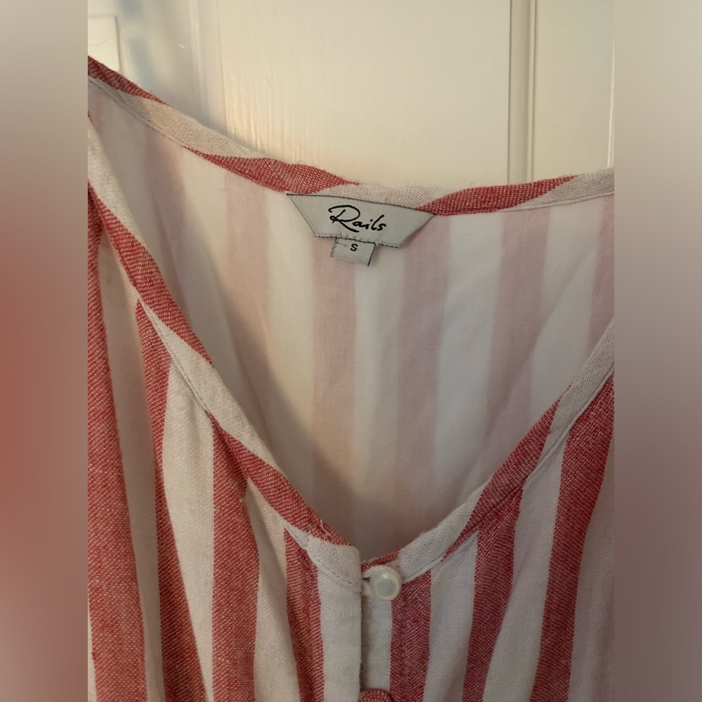 Rails Frida Carmine Striped Linen Blend Dress - image 5